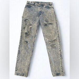 80s VINTAGE LEVIS orange tabs acid wash